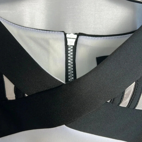 JAX dress size 6 ,NEW! fitted sleeveless geometric,flattering,mesh,geometric - Picture 8 of 13